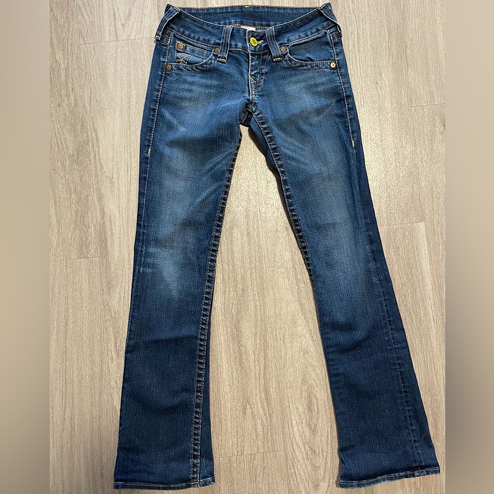 True Religion jeans women low rise boot